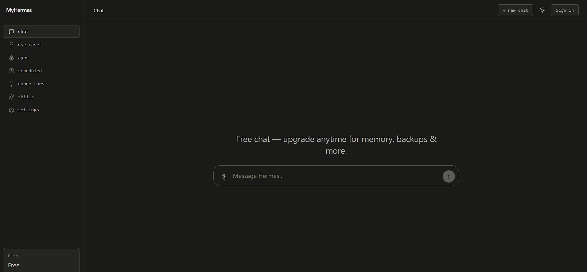 Hermes agent interface